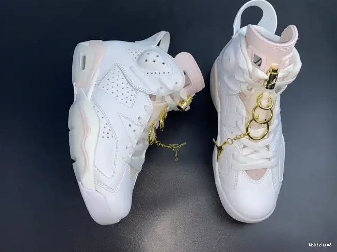 Rep TBkick 6 Air DH9696-100 Retro (W) Gold Hoops Jordan 0409